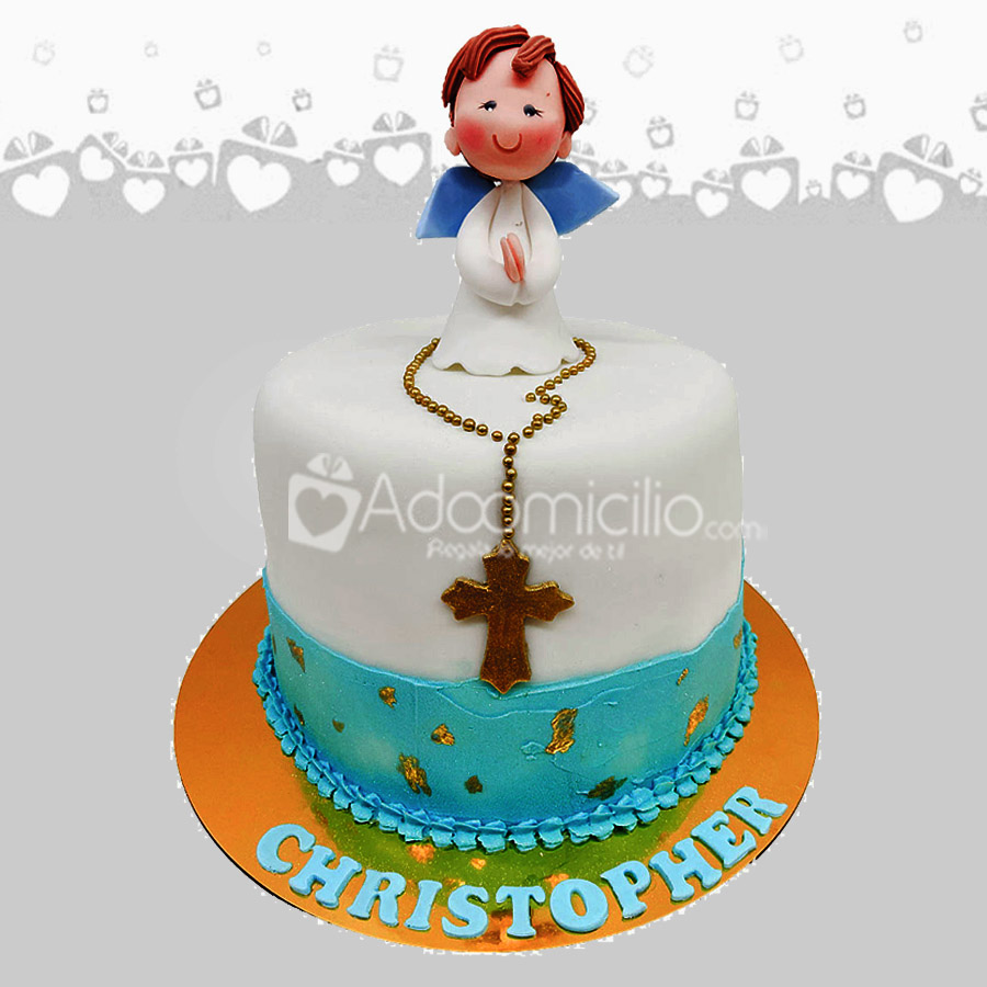 Torta De Ángel Azul a Domicilio Cali  Pedido Solicitado Con 4 Días De Anticipación 