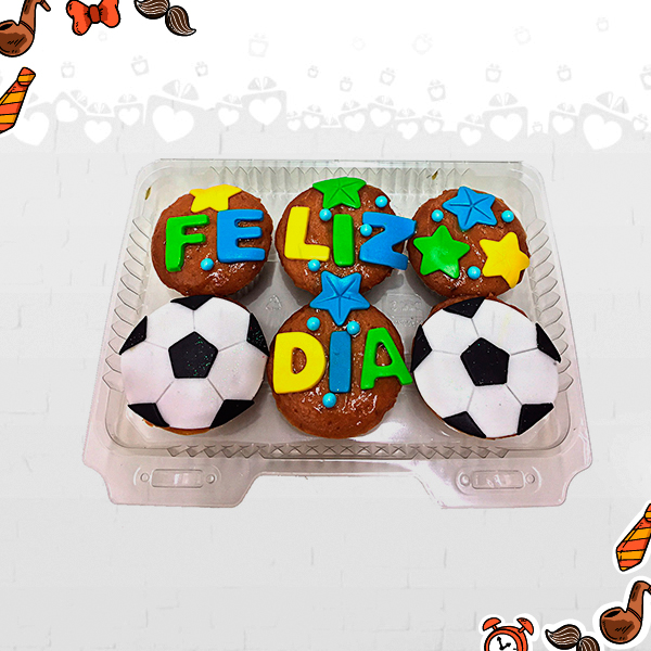 Regalos Dia Del Padre Estuche De Cupcakes x 6 Feliz Dia Pá A Domicilio En Cali