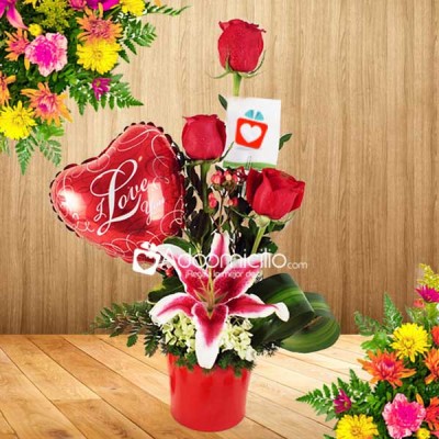 Arreglos florales a domicilio en Cali Lindo Amor 