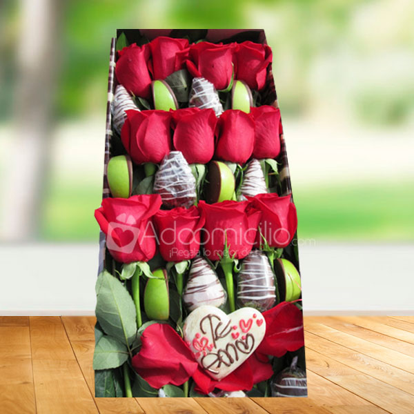 Regalos en Medellin Caja Especial x 12 Rosas 