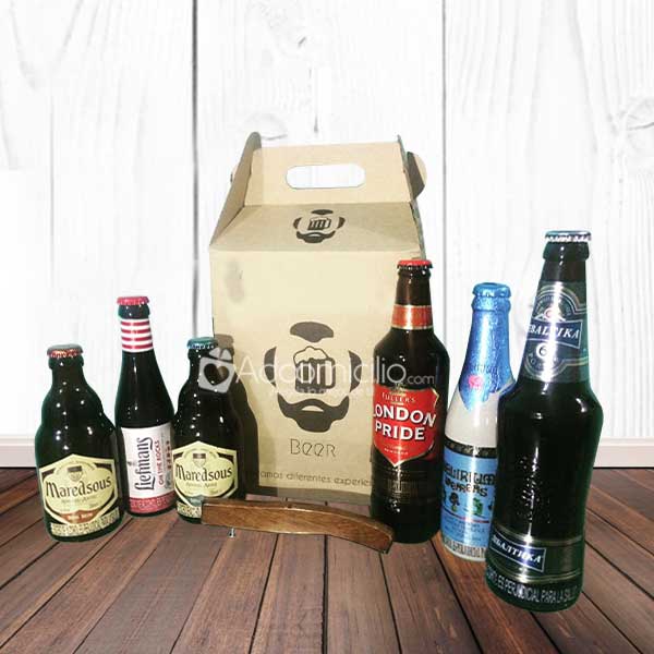 Regalos para hombre Cali Six Pack de Cervezas Importadas