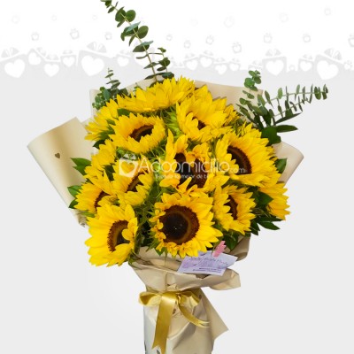 Ramo Para Amor Y Amistad Con Girasoles A Domicilio En Pereira 