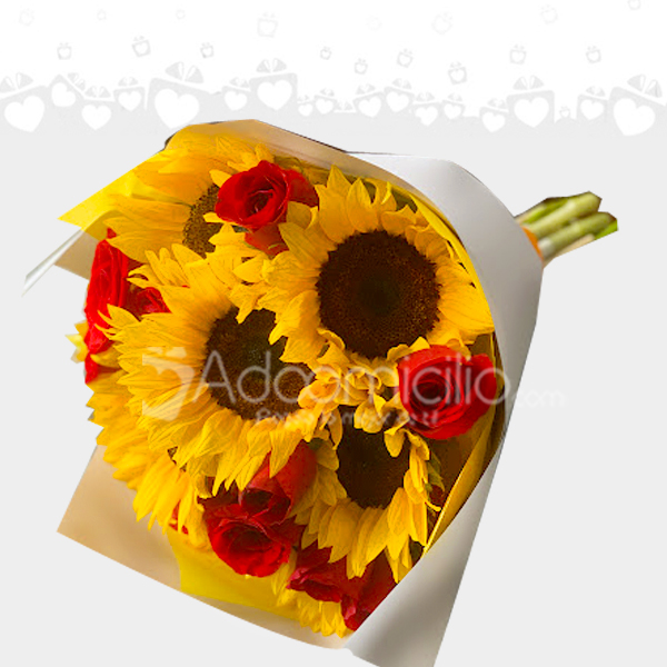 Arreglo Especial Amor Y Amistad A Domicilio En Armenia Rosas Y Girasoles