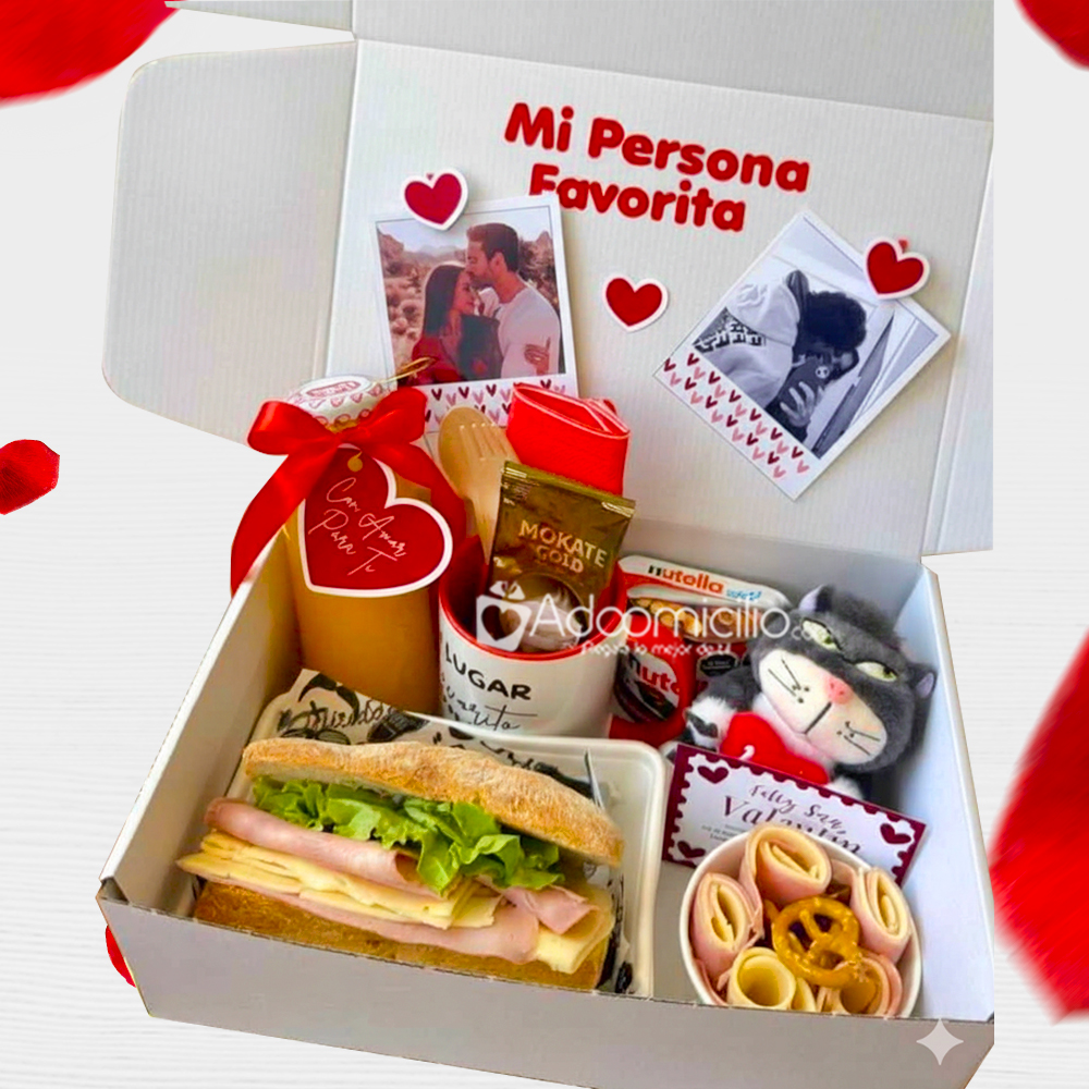 Desayuno Sorpresa Con Peluche Para San Valentín A Domicilio En CDMX Pedido Con 3 Días De Anticipación 