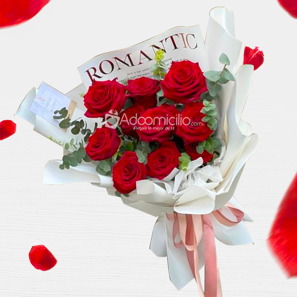Bouquet De Rosas Para San Valentín A Domicilio En CDMX Pedido Con Un Día De Anticipación 